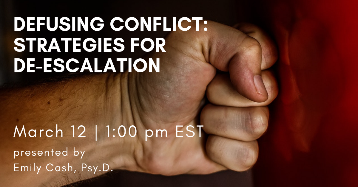 Defusing Conflict: Strategies For De-escalation - SLIconnect